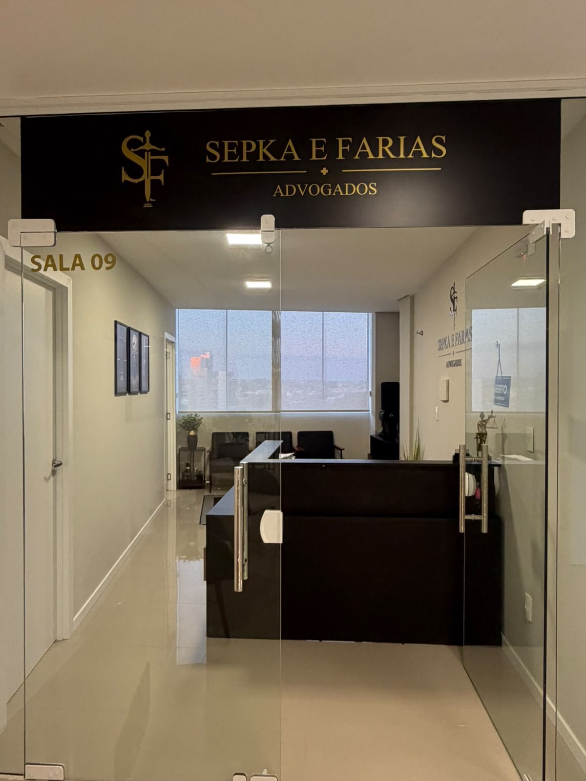 Estrutura do Escritório Sepka e Farias Advogados